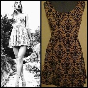 DONATED Velvet brocade skater dress!